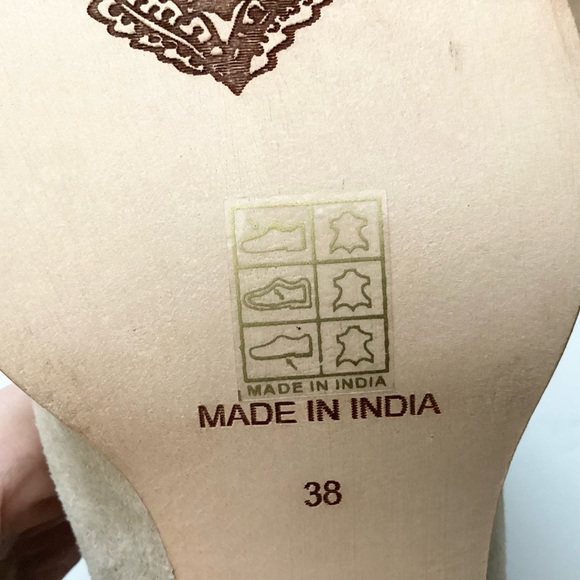 NEW Free People Bowers Embroidered Leather Western Booties - Stone - 38 - Picture 9 of 9